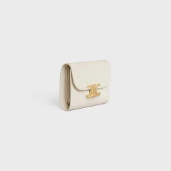 Small Flap Wallet TRIOMPHE in Shiny calfskin