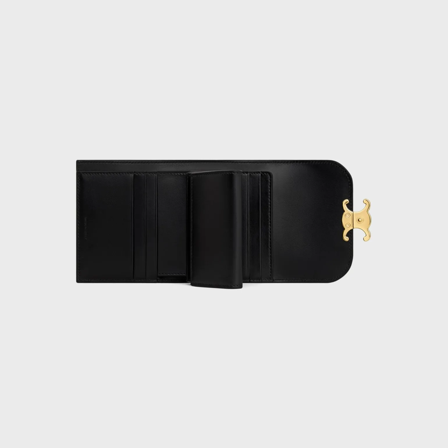 Small Flap Wallet TRIOMPHE in PATENT CALFSKIN