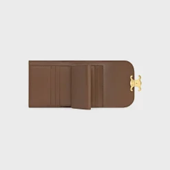 Small Flap Wallet TRIOMPHE in Shiny calfskin
