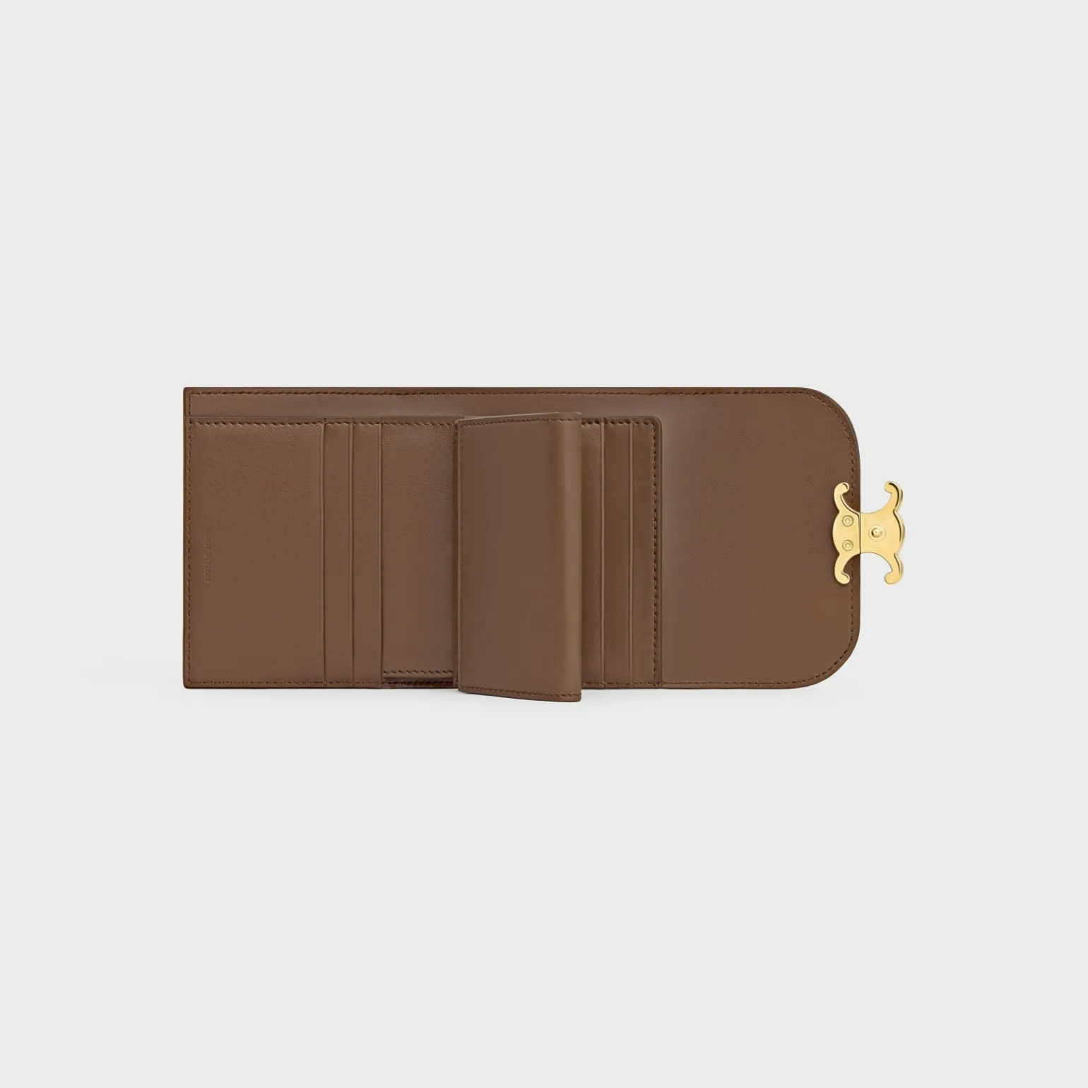 Small Flap Wallet TRIOMPHE in Shiny calfskin