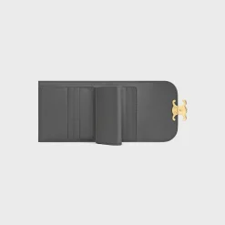 Small Flap Wallet TRIOMPHE in Shiny calfskin