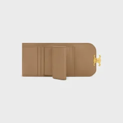 Small Flap Wallet TRIOMPHE in Shiny calfskin