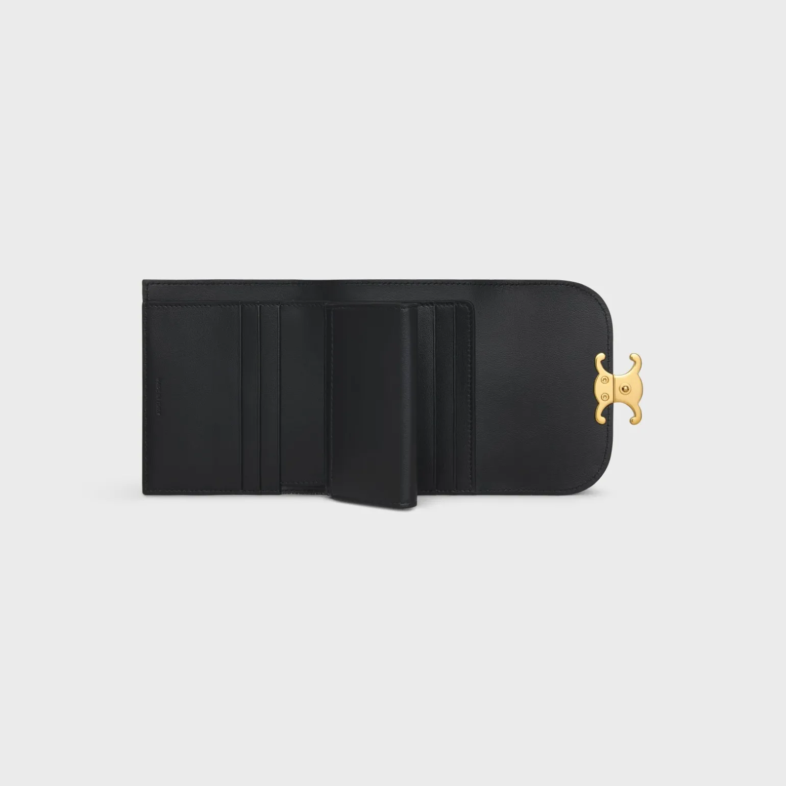 Small Flap Wallet TRIOMPHE in GLITTER TEXTILE