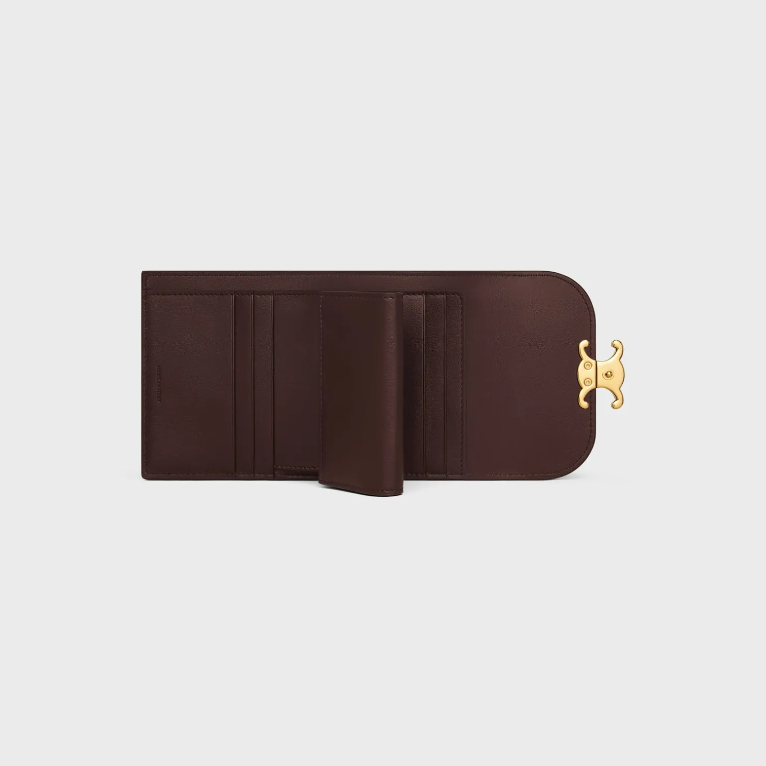 Small Flap Wallet TRIOMPHE in Shiny calfskin