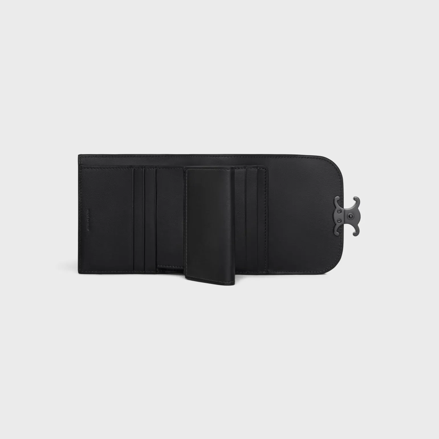 Small Flap Wallet TRIOMPHE in Shiny calfskin