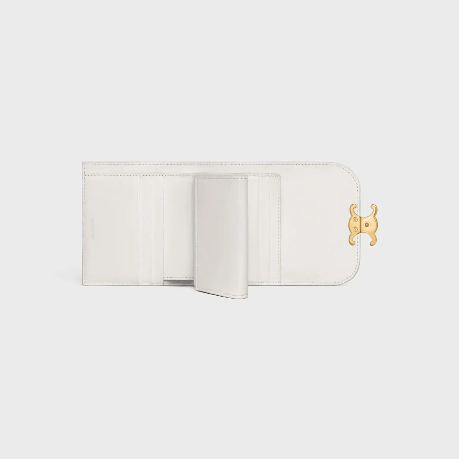 Small Flap Wallet TRIOMPHE in Shiny calfskin