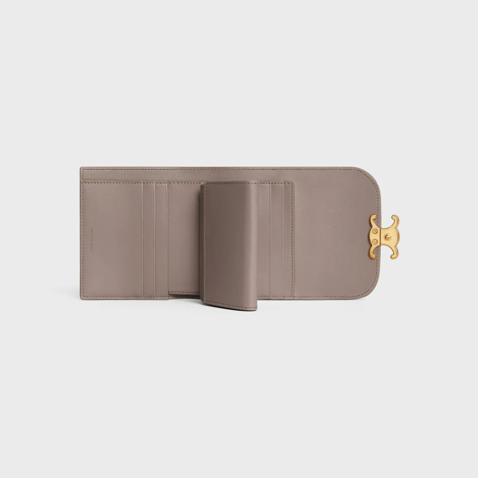 Small Flap Wallet TRIOMPHE in Shiny calfskin