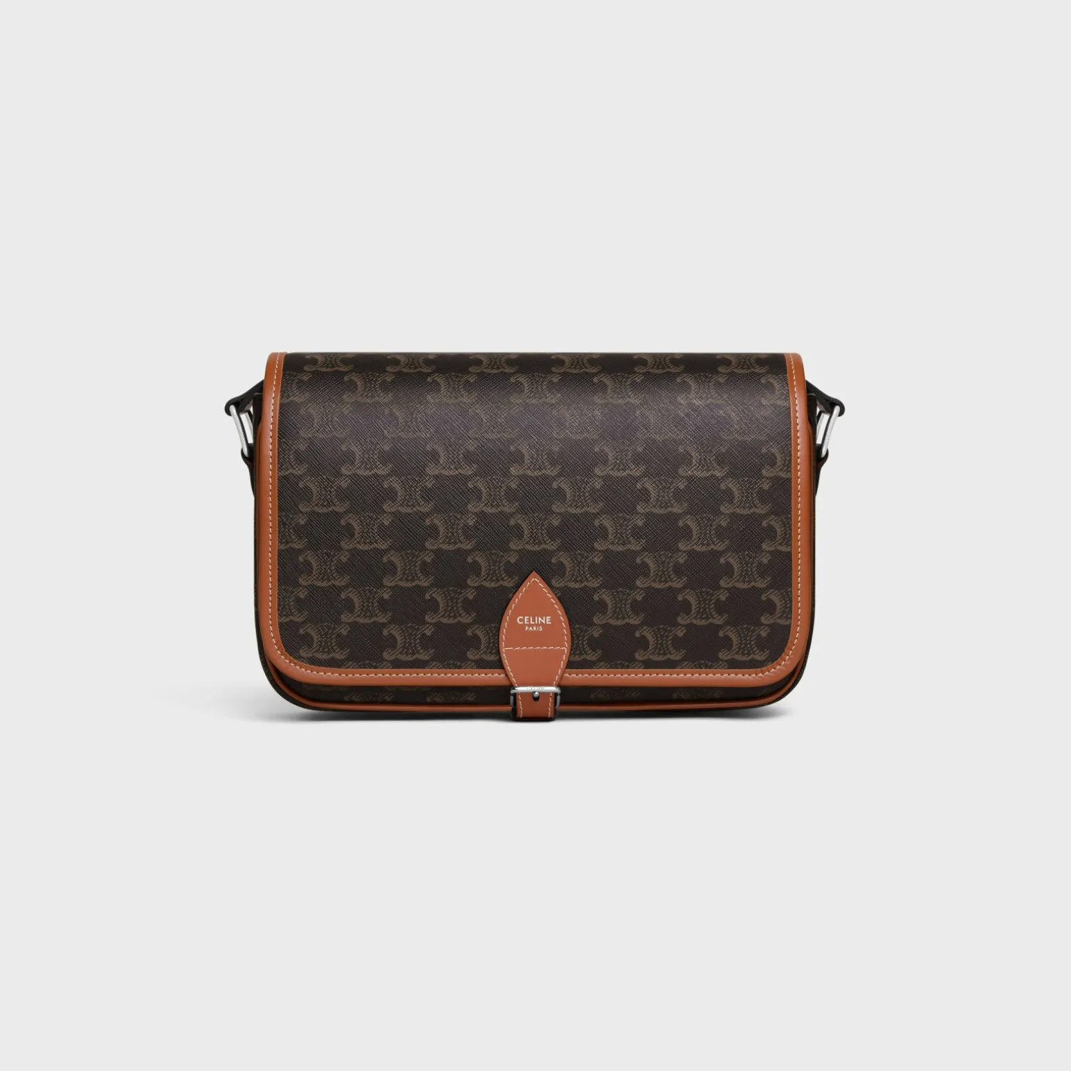 SMALL FOLCO MESSENGER in Triomphe Canvas and calfskin