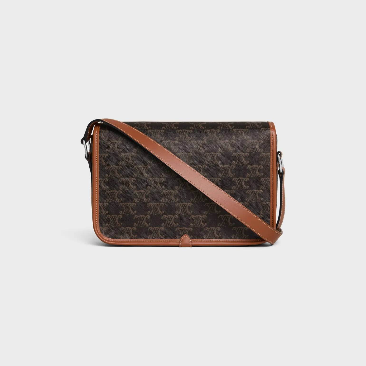 SMALL FOLCO MESSENGER in Triomphe Canvas and calfskin