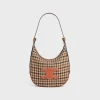 SMALL HELOÏSE BAG CUIR TRIOMPHE in TARTAN TEXTILE AND CALFSKIN