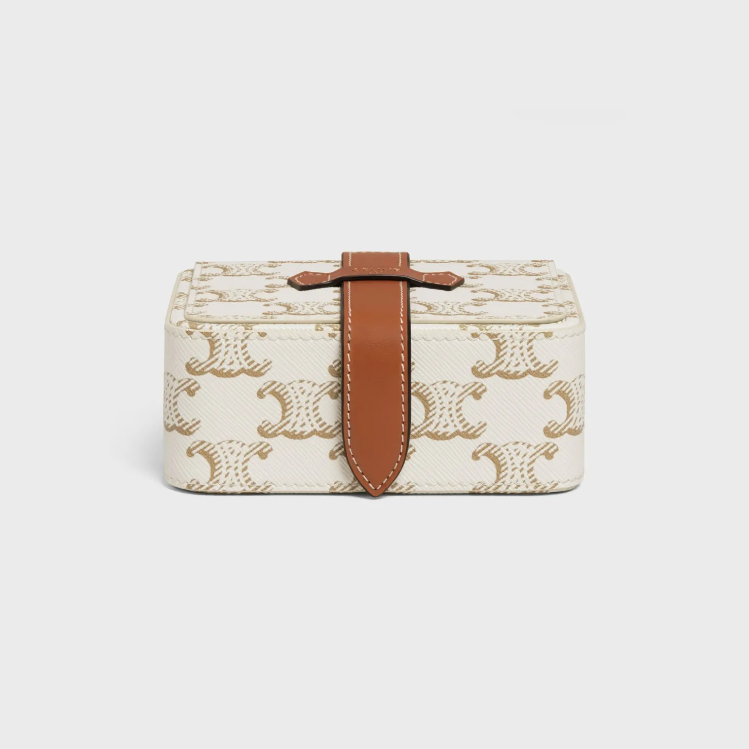 Small Jewels Case in Triomphe Canvas and Calfskin