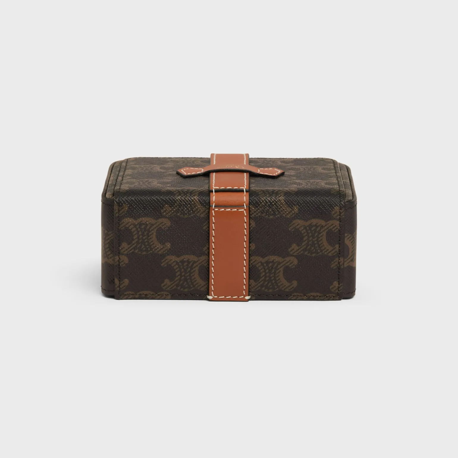 Small Jewels Case in Triomphe Canvas and Calfskin