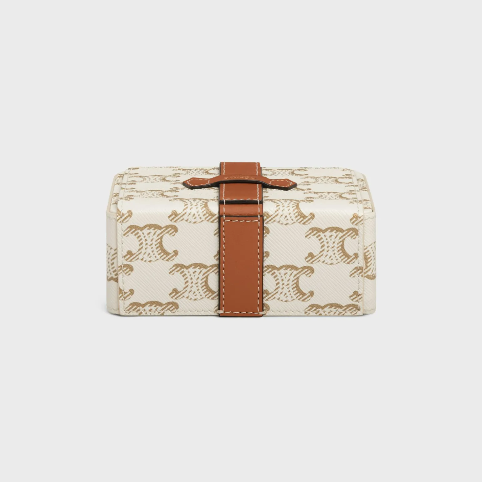 Small Jewels Case in Triomphe Canvas and Calfskin