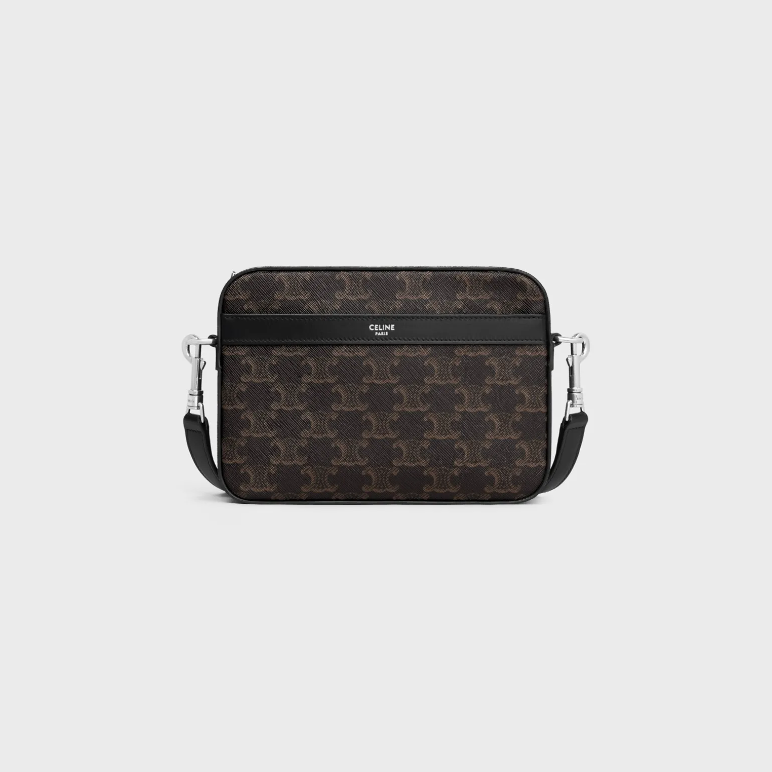 SMALL MESSENGER in TRIOMPHE CANVAS AND CALFSKIN