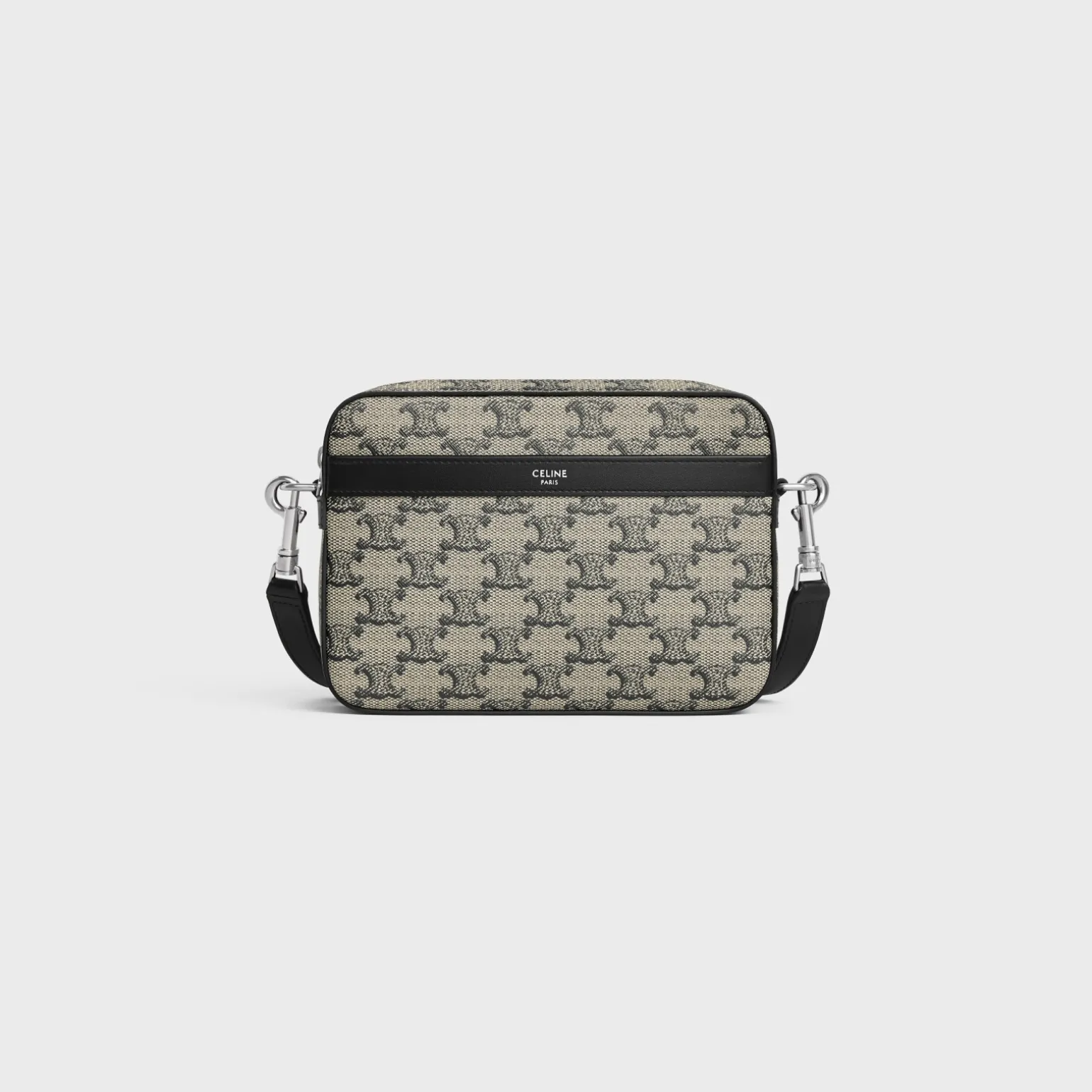 SMALL MESSENGER in TRIOMPHE CANVAS AND CALFSKIN