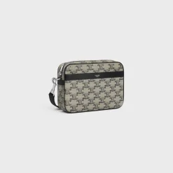 SMALL MESSENGER in TRIOMPHE CANVAS AND CALFSKIN