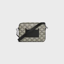 SMALL MESSENGER in TRIOMPHE CANVAS AND CALFSKIN