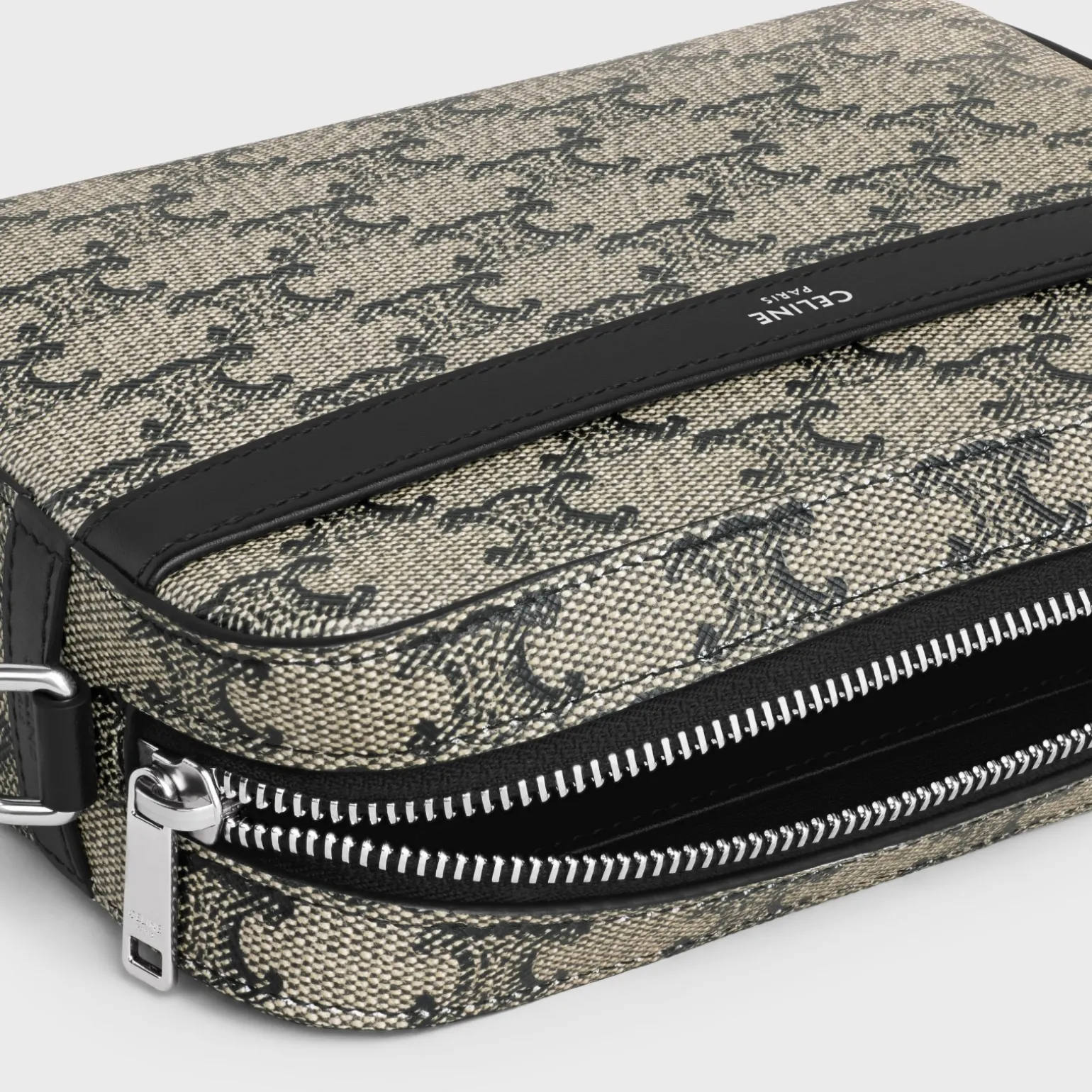 SMALL MESSENGER in TRIOMPHE CANVAS AND CALFSKIN