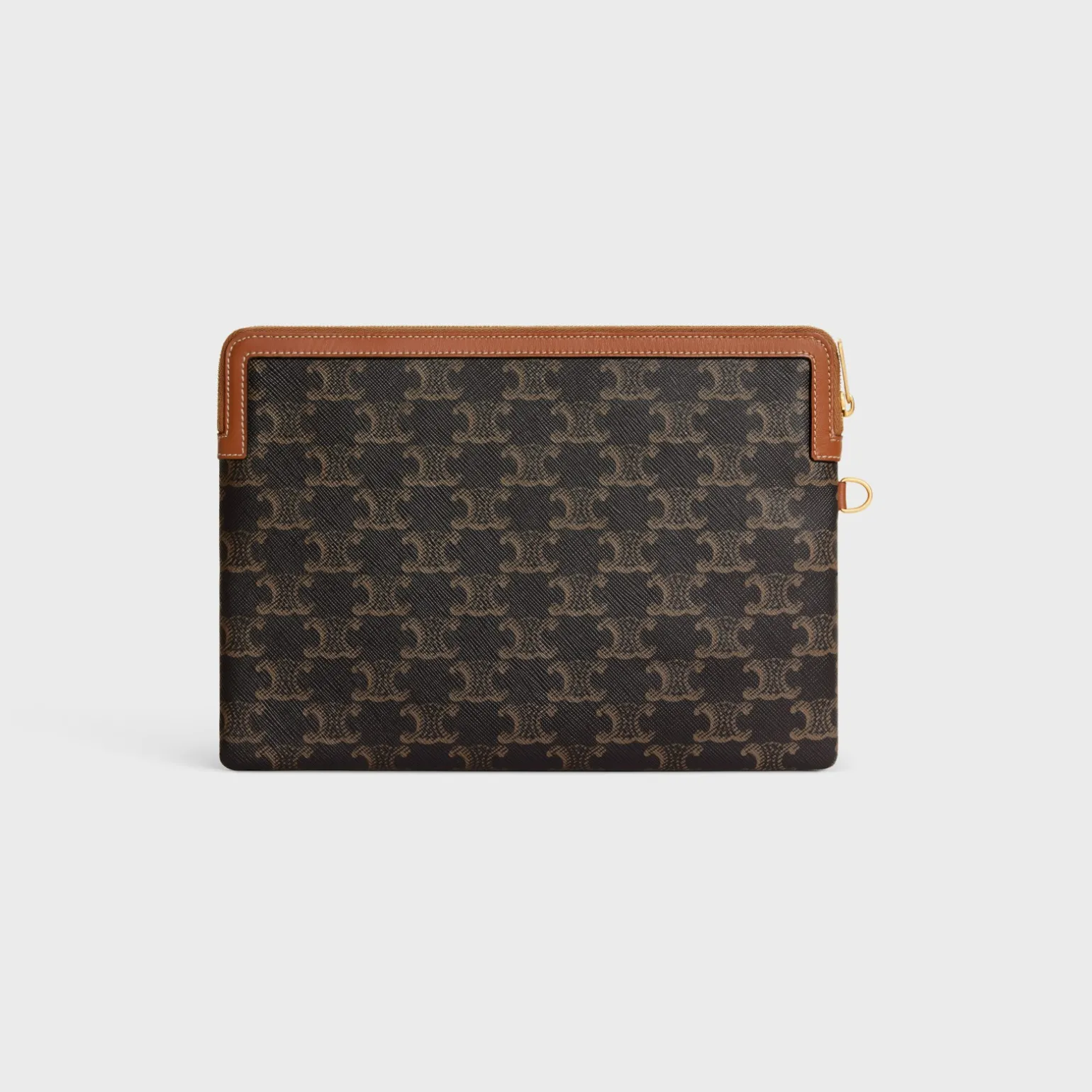 SMALL POUCH WITH STRAP in TRIOMPHE CANVAS WITH CELINE PRINT