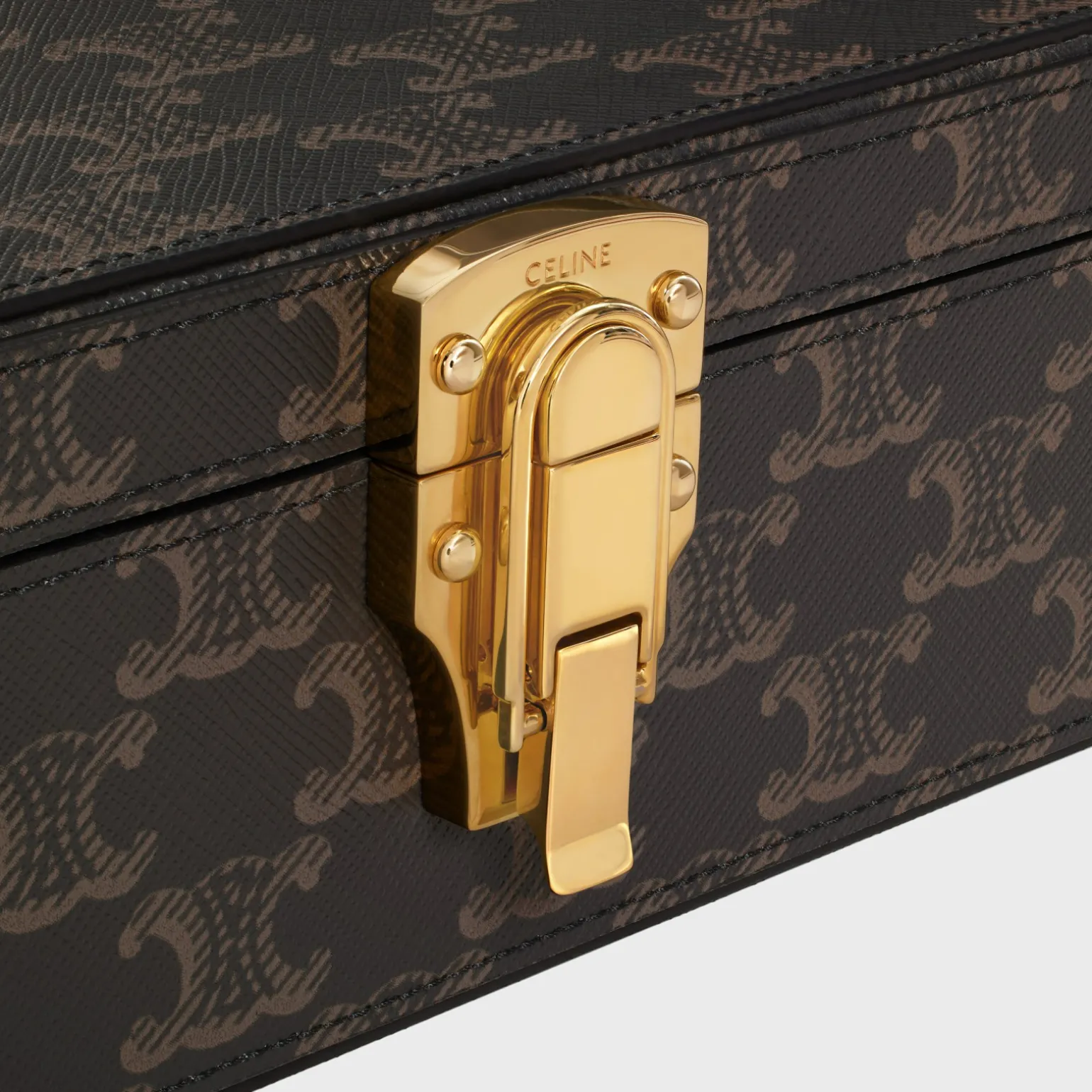 Small Stationery Case in Triomphe Canvas and calfskin