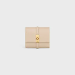 Small Trifold wallet 16 in Shiny Calfskin