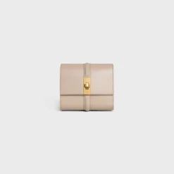 Small Trifold wallet 16 in Shiny Calfskin