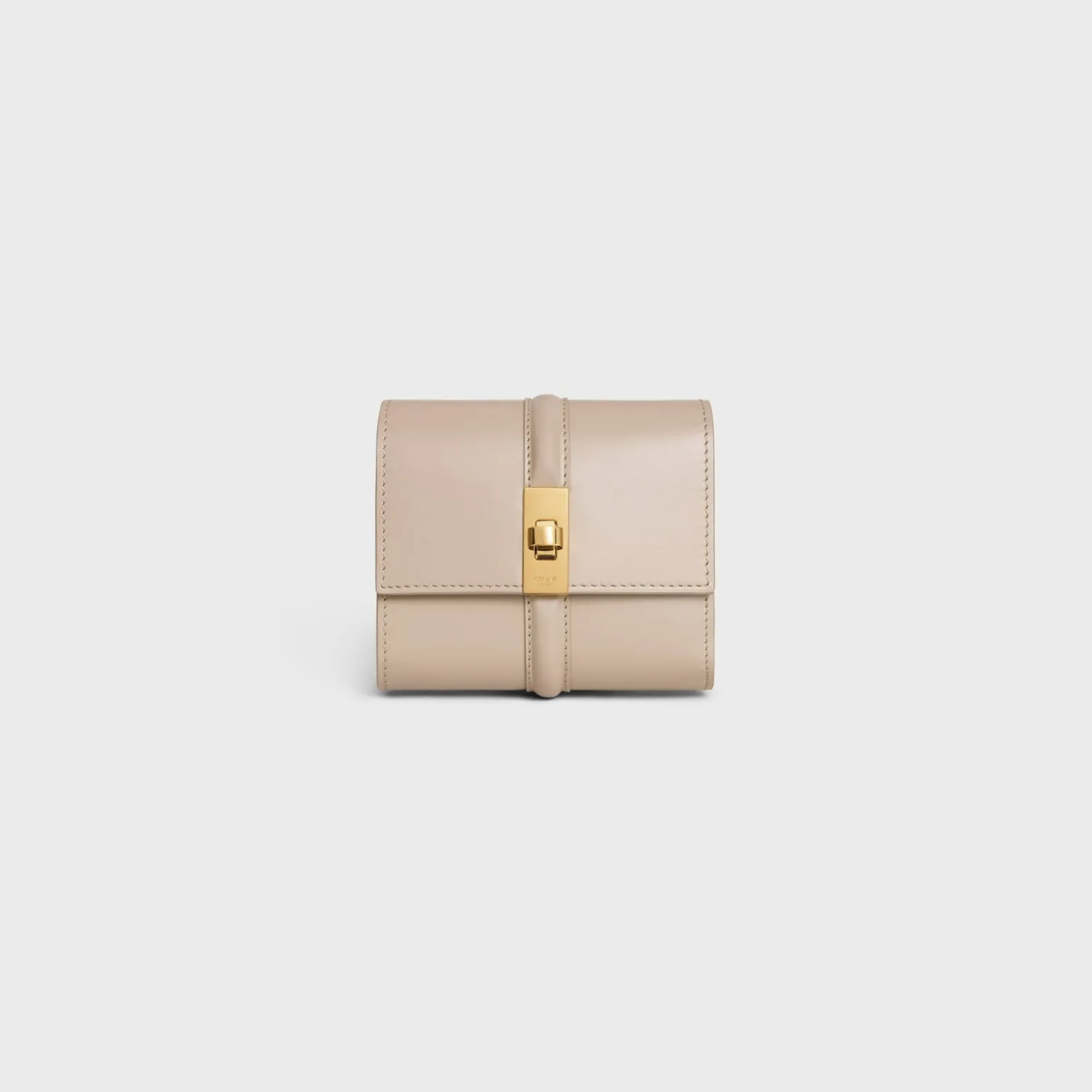 Small Trifold wallet 16 in Shiny Calfskin