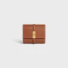 Small Trifold wallet 16 in Shiny Calfskin