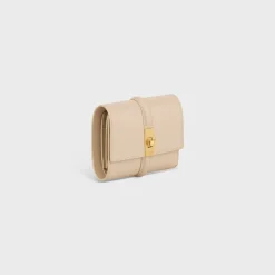 Small Trifold wallet 16 in Shiny Calfskin