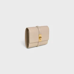 Small Trifold wallet 16 in Shiny Calfskin