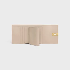 Small Trifold wallet 16 in Shiny Calfskin