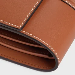 Small Trifold wallet 16 in Shiny Calfskin