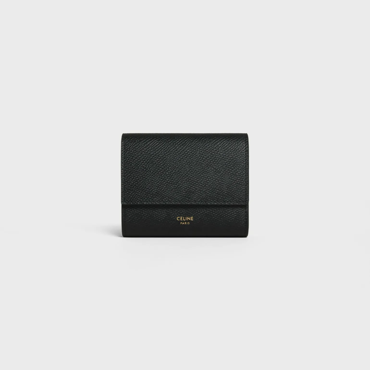 Small trifold wallet in Grained calfskin