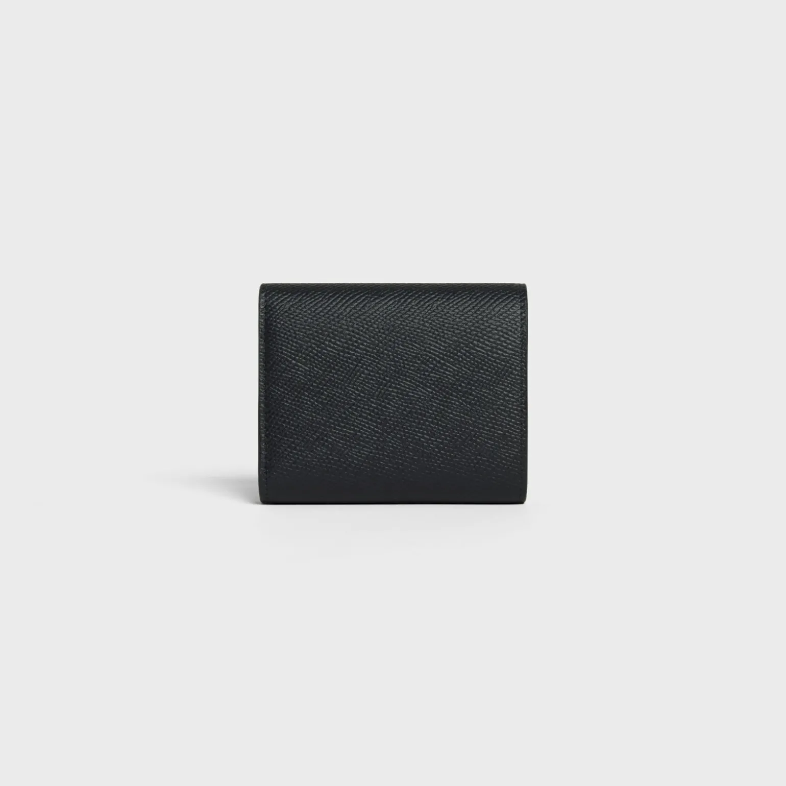 Small trifold wallet in Grained calfskin