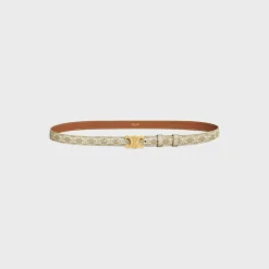 Small Triomphe Belt in Triomphe canvas