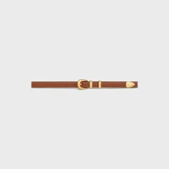 SMALL WESTERN BELT in Natural Calfskin