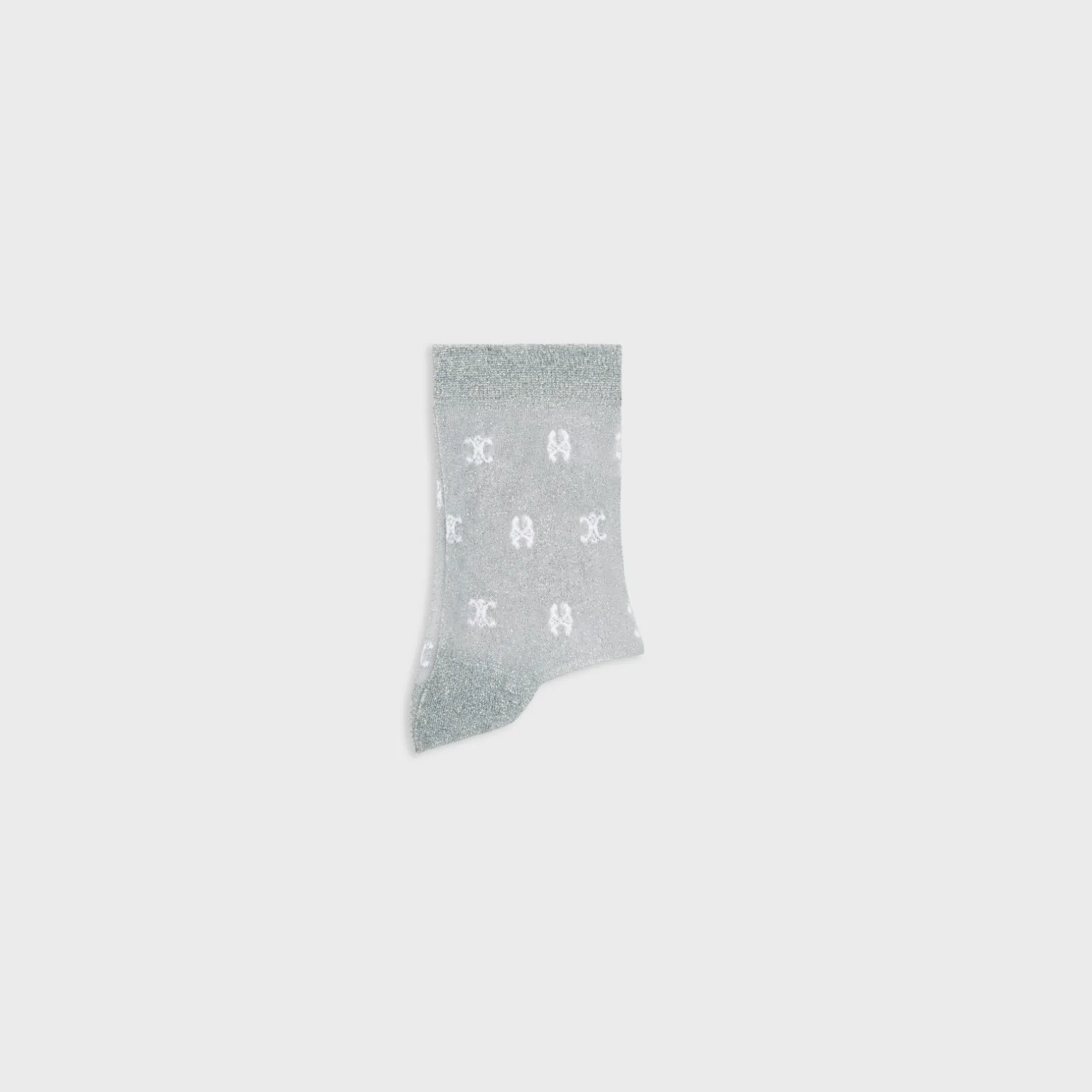socks in monogram lurex
