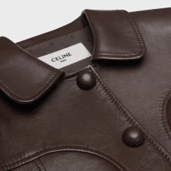 straight blouson jacket in soft lambskin