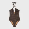SWIMSUIT IN MONOGRAM JERSEY