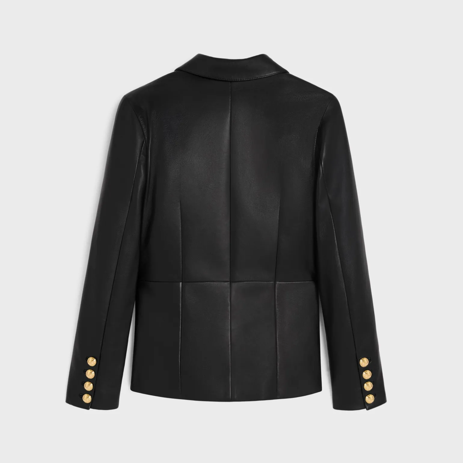 tailored jacket in soft lambskin