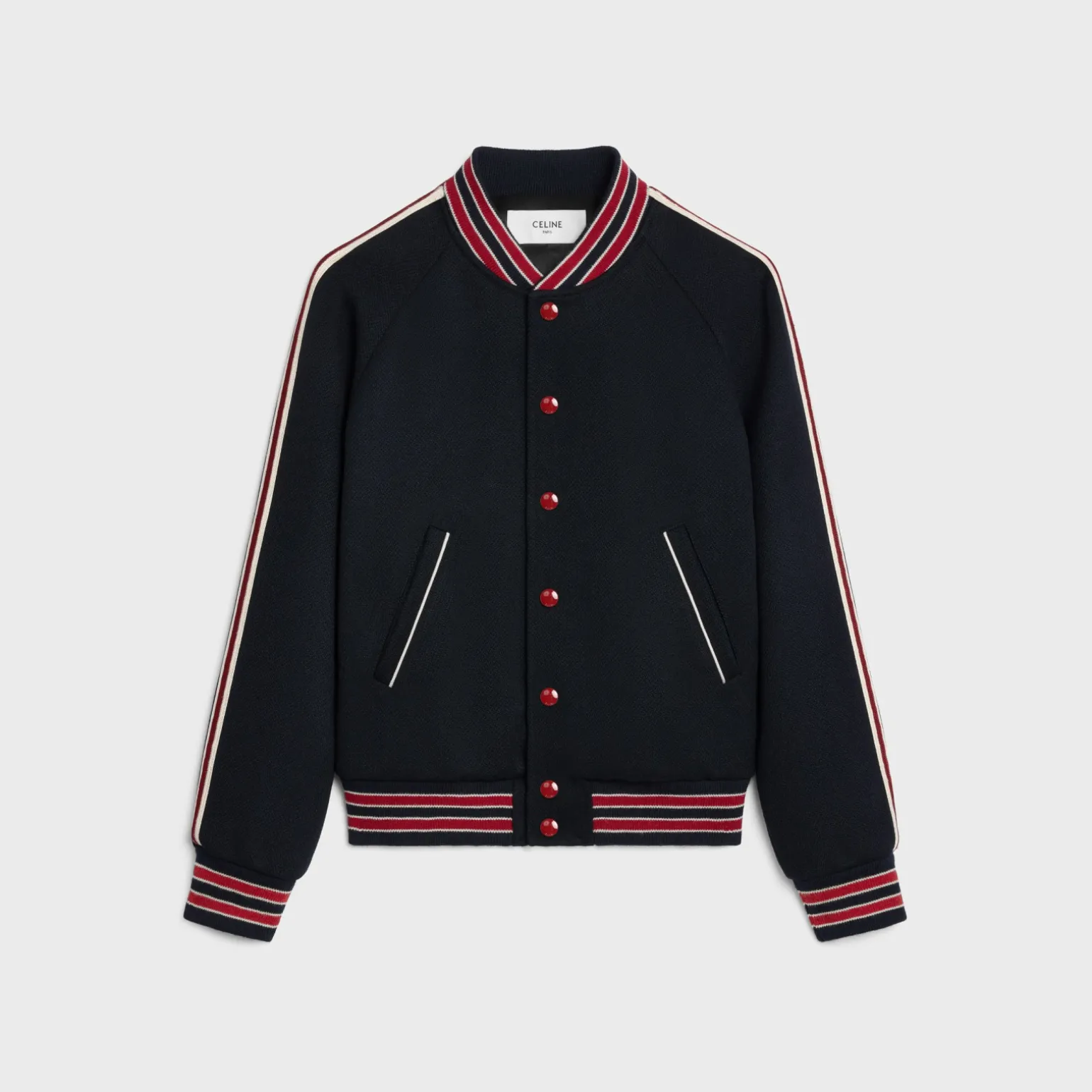teddy jacket in textured wool