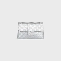TEEN CELINE VICTOIRE BAG in PYTHON EFFECT CALFSKIN WITH TRIOMPHE ALL-OVER