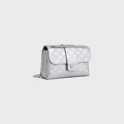 TEEN CELINE VICTOIRE BAG in PYTHON EFFECT CALFSKIN WITH TRIOMPHE ALL-OVER