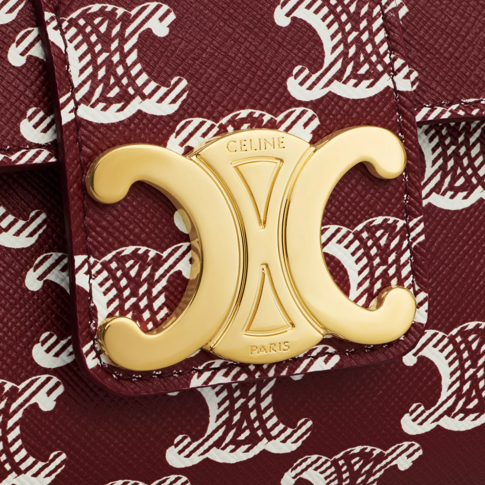 TEEN CELINE VICTOIRE BAG in TRIOMPHE CANVAS TWO-TONE