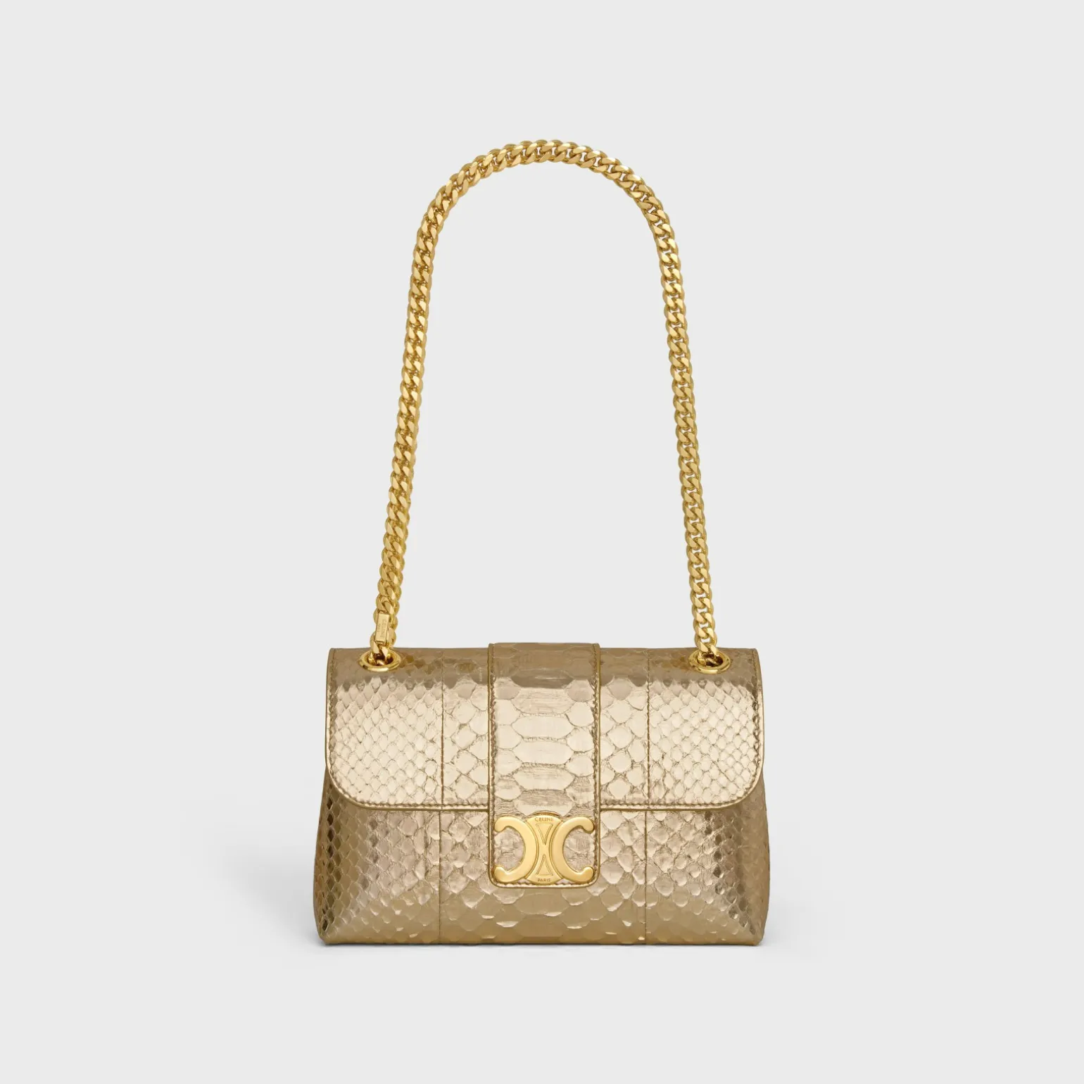 TEEN CELINE VICTOIRE BAG in LAMINATED PYTHON
