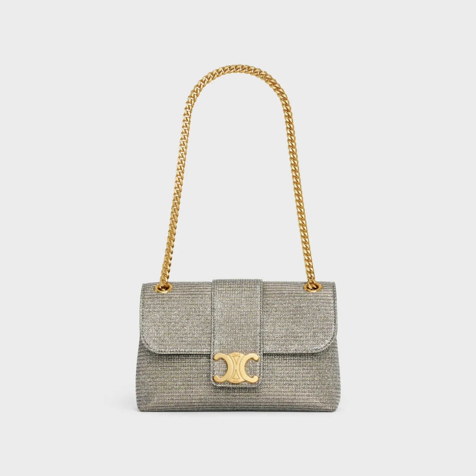 TEEN CELINE VICTOIRE BAG in GLITTER TEXTILE