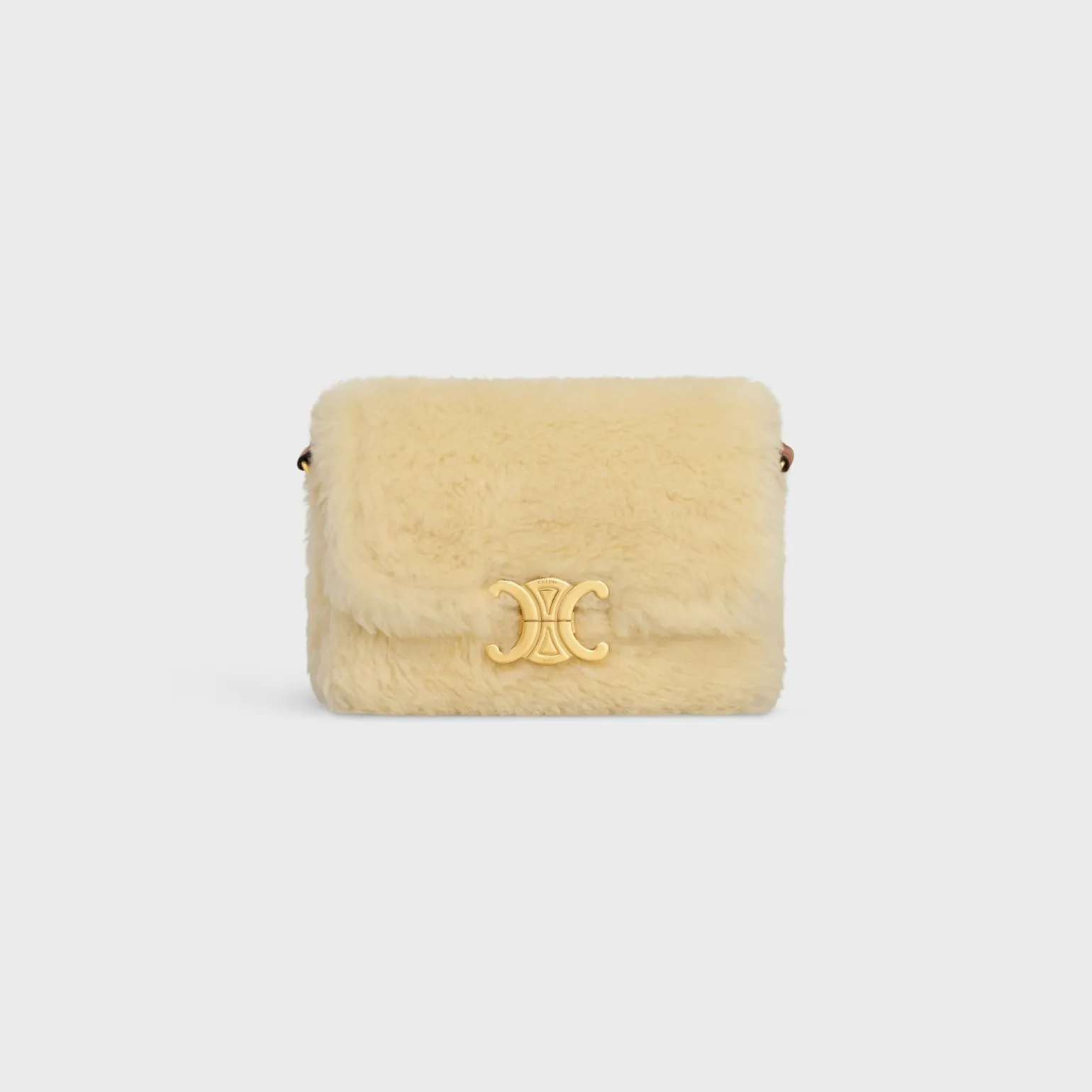 TEEN TRIOMPHE BAG in SHEARLING AND CALFSKIN