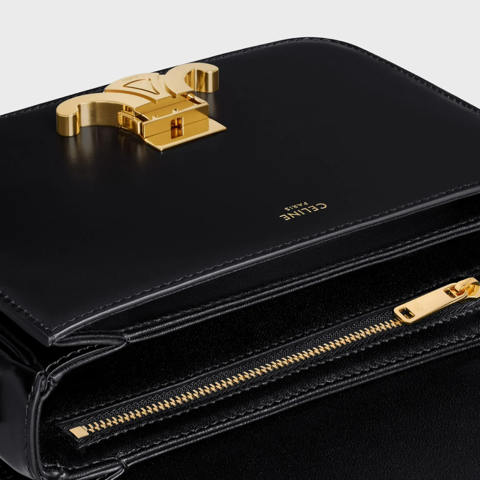 Teen Triomphe Bag in shiny calfskin
