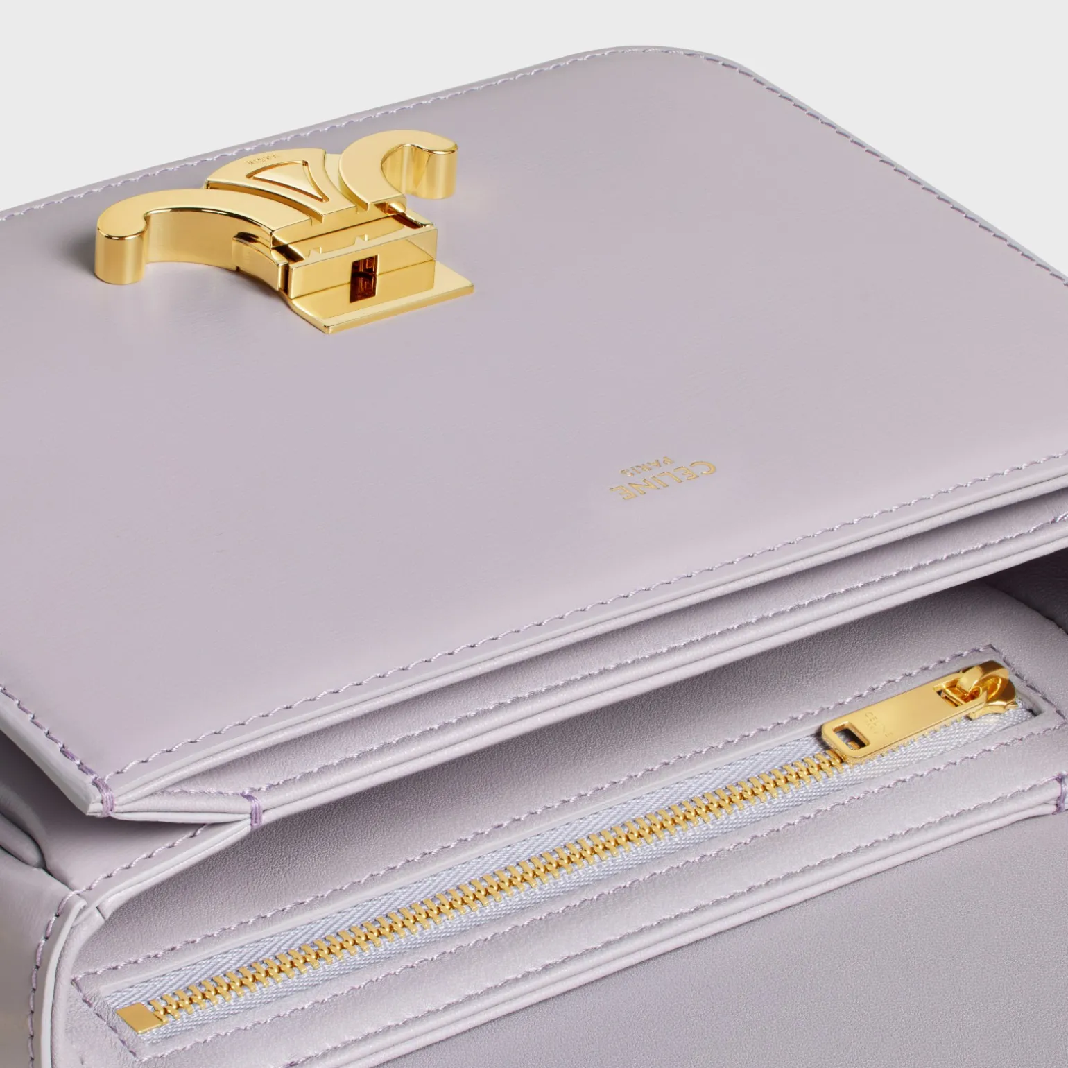 Teen Triomphe Bag in shiny calfskin