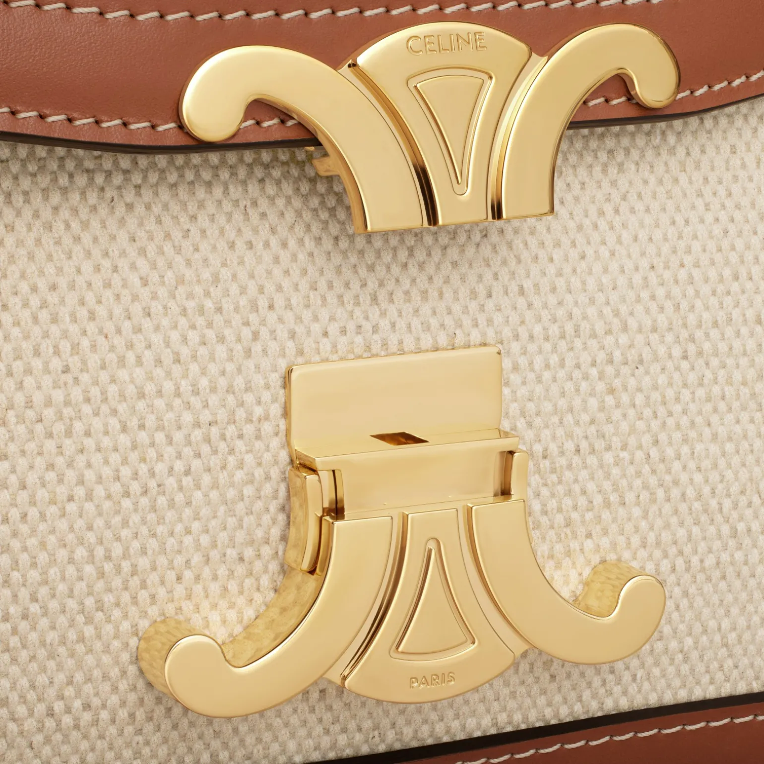 TEEN TRIOMPHE BAG in TEXTILE AND CALFSKIN